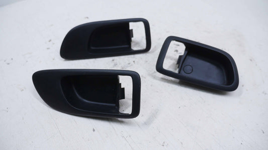 3 x Interior Door Handle Covers Black - Fits Mazda 3 BK SP23 2003-2009