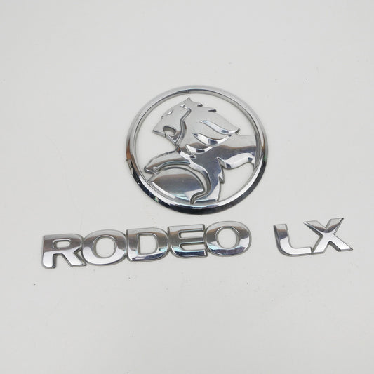 Rear Tail Gate Badges Holden Rodeo LX - Fits Holden Rodeo RA 4X4 4JH1 LX 2003-2008