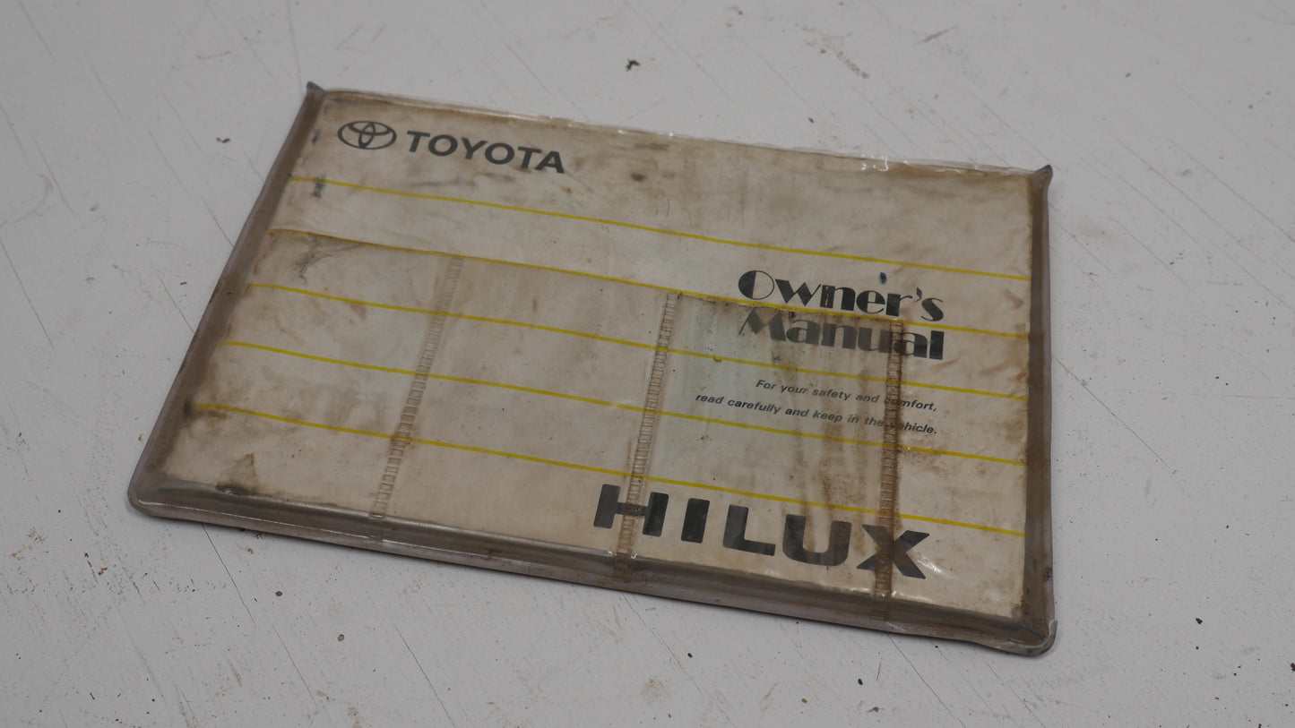 Genuine Owners Manual - Fits Toyota Hilux Space Cab LN111r 1995